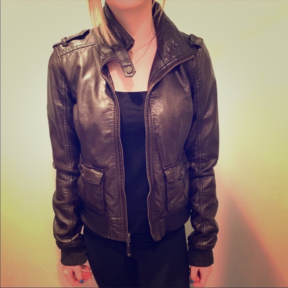 Abercrombie Fitch Jackets Coats Abercrombie Kids Leather Jacket Poshmark